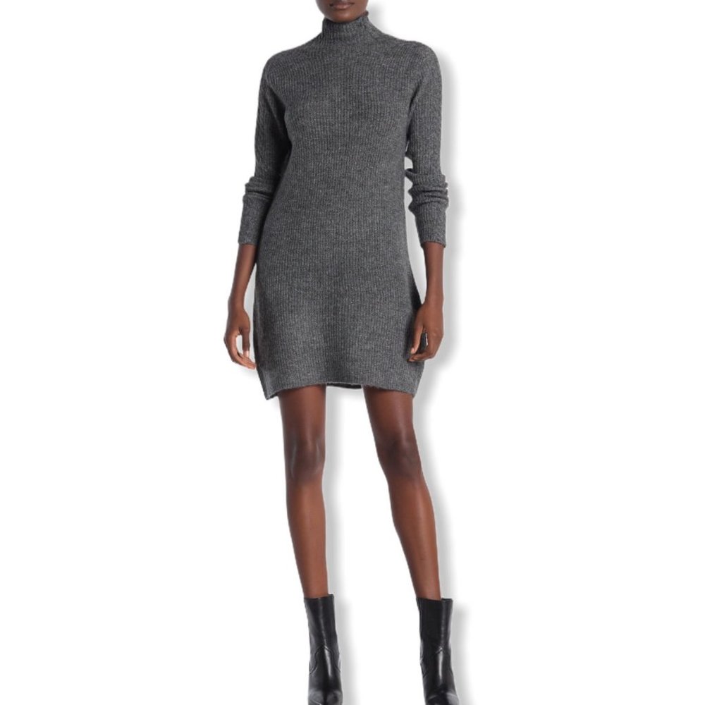 🆕 Max Studio Mock Neck Long Sleeve Sweater Dress